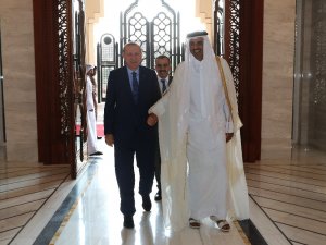 Cumhurbaşkanı Erdoğan, Katar emiri Al Sani ile görüştü