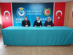 "Ailemizin baş tacı kadınlarımız için 'şiddete hayır'"