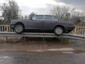 Filyos nehrine düşmekten korkuluklar kurtardı