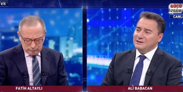 Fatih Altaylı'dan  Babacan'a olay yorum: Size parti lideri diyemeyeceğim çünkü...