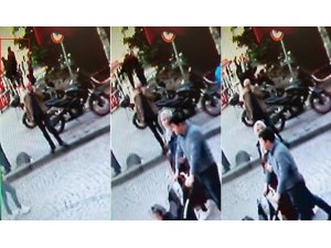 Gençlerin selfie çekmek uğruna merdivenlerden düştüğü anlar kamerada