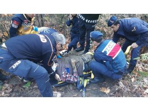 Kayıp olarak aranıyordu, uçurumda donmak üzereyken bulundu