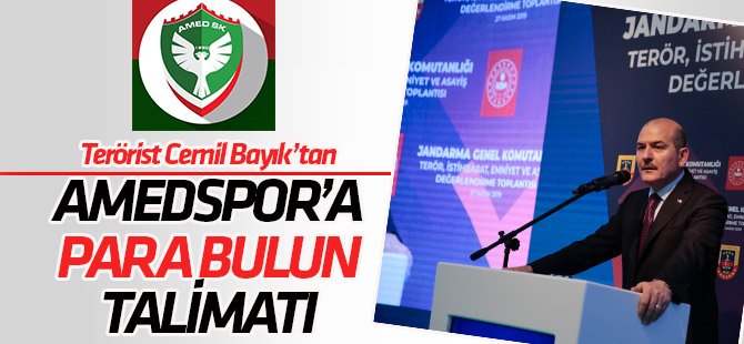 İçişleri Bakanı Soylu: Cemil Bayık Amedspor'a  para bulun talimatı veriyor