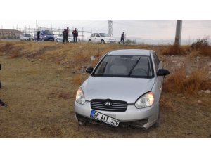Aksaray’da otomobil şarampole düştü: 1 yaralı