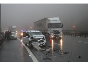 Bolu’da TEM Otoyolu’nda kaza: 6 yaralı