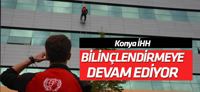 Konya İHH öğrencileri bilinçlendirmeye devam ediyor