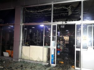 Denizli’de market yangını