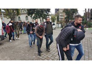 Samsun’da uyuşturucudan gözaltına alınan 6 kişi adliyeye sevk edildi