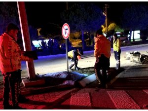 Motosiklet sürücüsü Çeşme’deki kazada öldü