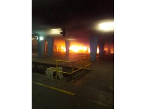 Güney Afrika’da tren vagonları alev alev yandı