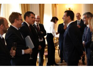 İBB Başkanı İmamoğlu, 10 ülkenin ticaret odası başkanıyla buluştu