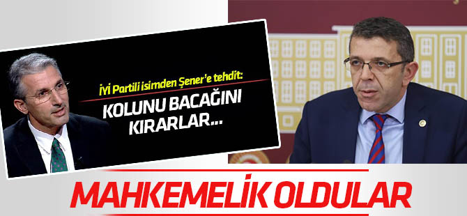 Nedim Şener ve İYİ Partililer arasındaki kavga mahkemeye taşındı