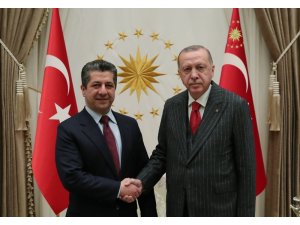 Cumhurbaşkanı Erdoğan, Mesrur Barzani’yi kabul etti