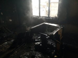 Van’da ev yangını