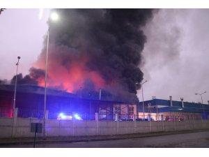 GÜNCELLEME 2 - Düzce'de fabrikada çıkan yangın kontrol altına alındı