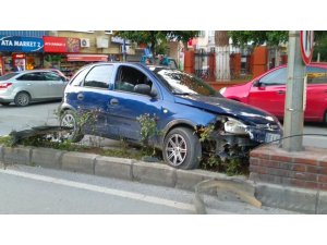 Kazayı engellemek isterken kaza yaptı