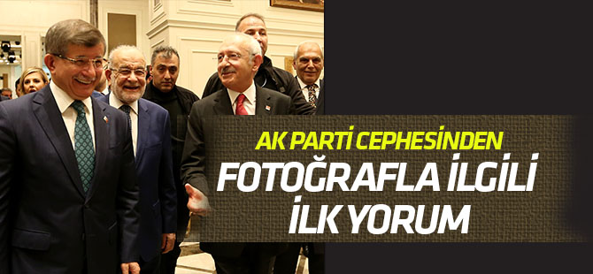 Siz AK Parti'nin verdiği fotoğrafa bakın
