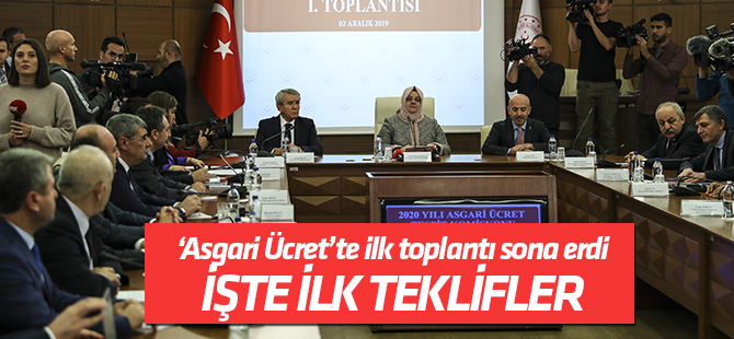 Asgari ücrette ilk toplantı sona erdi