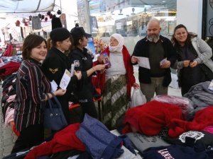 Jandarmadan kadına yönelik şiddet bilgilendirmesi