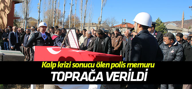 Kalp krizi sonucu ölen polis memuru Konya'da toprağa verildi