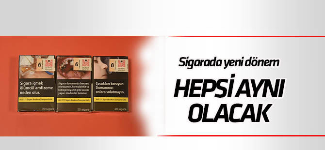 Tütün mamullerinde düz ve standart paket uygulaması başlıyor