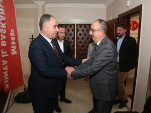 Başkan Kavuş’tan MHP İl Başkanı Karaarslan’a hayırlı olsun ziyareti
