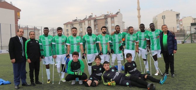 Konya Engelliler Gücü’nde ilk galibiyet sevinci