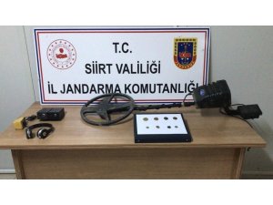 Siirt’te 8 adet tarihi sikke ele geçirildi