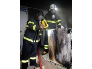 Amasya’da iş yeri yangını