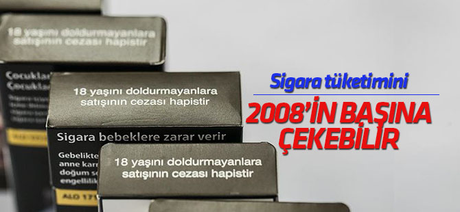Düz paket uygulaması, tütün tüketimini 2008'in başına çekebilir