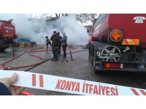 Konya Sebze Hali'nde yangın paniği