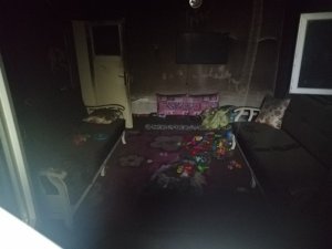 Yangından geriye oyuncakları kaldı