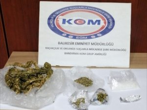 Polisten Edremit ve Bandırma’da uyuşturucu operasyonu