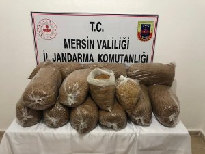 Mersin’de 75 kilo bandrolsüz tütün ele geçirildi