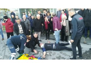 Samsun’da iki kamyonet çarpıştı: 4 yaralı