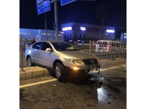 Kuşadası’nda alkollü sürücü kaza yaptı