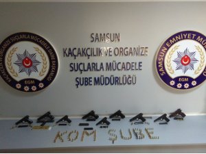 Samsun merkezli silahlı kaçakçığı operasyonu: 13 gözaltı