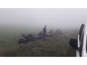 Tekirdağ’da 16 kaçak göçmen yakalandı