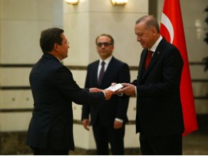 Cumhurbaşkanı Erdoğan, Belarus Büyükelçisini kabul etti