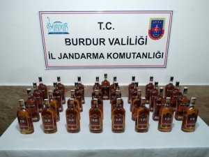 Burdur’da kaçak içki operasyonu