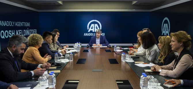 Kazakistan basın heyeti AA'yı ziyaret etti