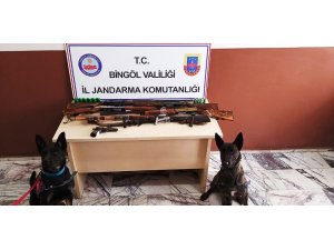 Bingöl’de çok sayıda silah ele geçirildi
