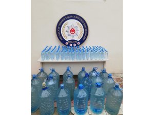 Malatya’da bin litre sahte içki ele geçirildi