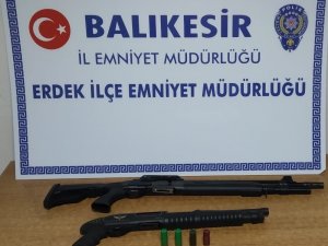 Balıkesir’de 8 silah ele geçirildi