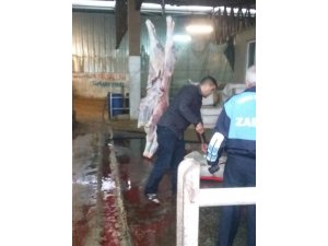 Tarsus’ta 173 kilo kaçak et ele geçirildi