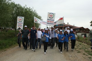 Beyşehir'de doğaya saygı yürüyüşü