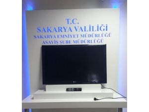 Sakarya’da televizyon ve aparatlarını çalan şahıs tutuklandı