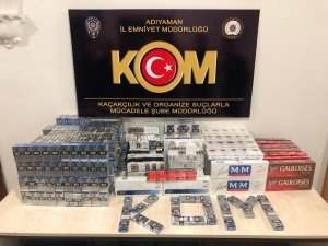 Şüpheli araçtan kaçak sigara ele geçirildi