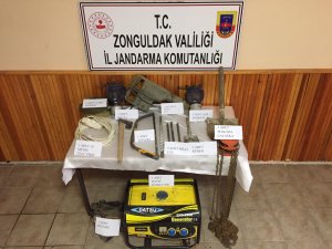 Zonguldak'ta kaçak kazı yapan 5 kişi yakalandı