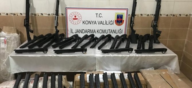 Kargo aracında kaçak üretim 173 tüfek bulundu